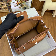 Hermes Birkin 25 Silver Hardware in Brown Color - 3