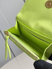 LOUIS VUITTON | Rosalie Coin Purse Monogram Empreinte Leather Zesty Lime - 5