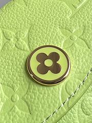 LOUIS VUITTON | Rosalie Coin Purse Monogram Empreinte Leather Zesty Lime - 2