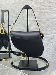 Dior Saddle Bag Black Grain Leather size 25.5x20x6.5cm  - 4
