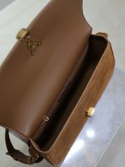 YSL | SAINT LAURENT Solferino medium suede shoulder bag in brown  - 5