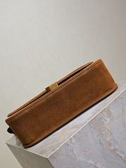 YSL | SAINT LAURENT Solferino medium suede shoulder bag in brown  - 2