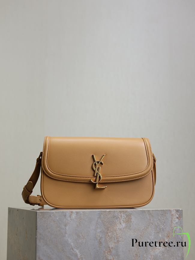 YSL | Small Solferino Bag Leather In Beige - 1