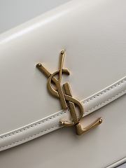 YSL | Small Solferino Bag Leather In White - 4