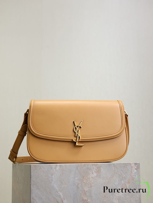 YSL | Medium Solferino Bag Leather In Beige - 1
