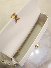 YSL | Medium Solferino Bag Leather In White - 4