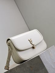 YSL | Medium Solferino Bag Leather In White - 3