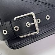 LOEWE | Small Puzzle Biker bag in shiny calfskin Black - 3