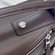 LOEWE | Small Puzzle Biker bag in shiny calfskin Brown - 5