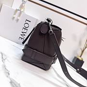 LOEWE | Large Puzzle Biker bag in shiny calfskin Brown - 2