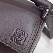 LOEWE | Large Puzzle Biker bag in shiny calfskin Brown - 4