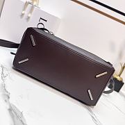 LOEWE | Large Puzzle Biker bag in shiny calfskin Brown - 5