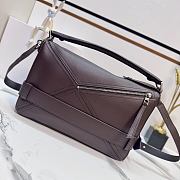 LOEWE | Large Puzzle Biker bag in shiny calfskin Brown - 6