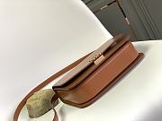 LOEWE | Goya bag in silk calfskin Brown - 5