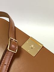 LOEWE | Goya bag in silk calfskin Brown - 2