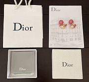 Dior pink large and small pearl earrings - 4