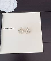 Chanel resin five-pointed star earrings - 5