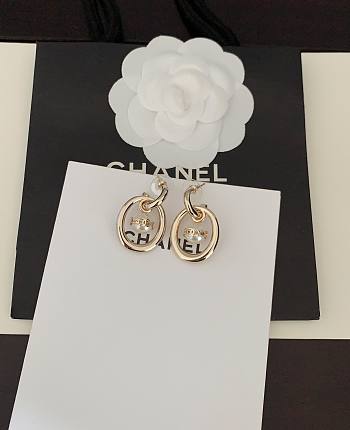Chanel white pearl earrings