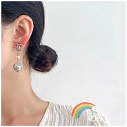 Chanel full diamond heart earrings - 5