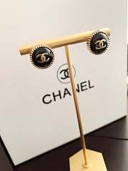 Chanel Popular round black earrings - 5