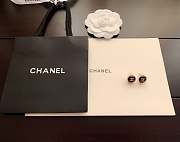 Chanel Popular round black earrings - 4