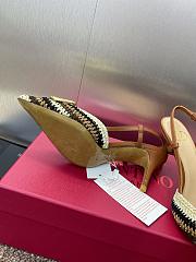 Valentino Logo Metal Buckle Pointed-Toe High-Heel 8 cm - 5