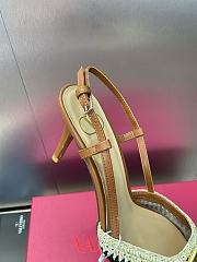 Valentino Logo Metal Buckle Pointed-Toe High-Heel 8 cm - 3
