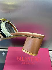 Valentino Logo Metal Buckle Block High heels 6cm - 2