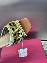 Valentino Logo Metal Buckle Block High heels 6cm - 5