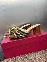 Valentino Logo Metal Buckle Block High heels 6cm - 6