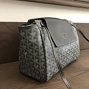GOYARD | Goyardine Rouette PM Shoulder Bag Leather Gray - 5