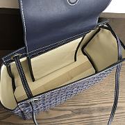 GOYARD | Goyardine Rouette PM Shoulder Bag Leather Navy Blue - 3