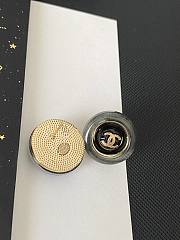 Chanel three-dimensional ring crystal sugar letter earrings - 5