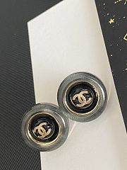 Chanel three-dimensional ring crystal sugar letter earrings - 3
