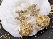 Chanel Pearl Braided Mesh Stud Earrings - 6