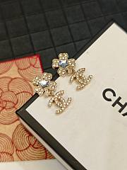 Chanel Four-leaf Clover Five-pointed Star Double C earrings  - 6