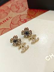 Chanel Four-leaf Clover Five-pointed Star Double C earrings  - 5