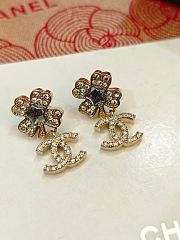 Chanel Four-leaf Clover Five-pointed Star Double C earrings  - 3