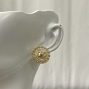 Valentino full diamond pearl earrings - 5
