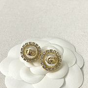 Valentino full diamond pearl earrings - 4