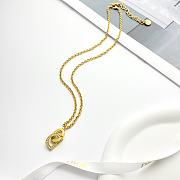 Dior 3D rhinestone lettering necklace - 1