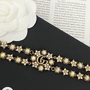 Gucci colorful double-layer crystal necklace - 5