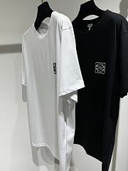 Loewe classic embroidered logo short-sleeved T-shirt black/ white - 6