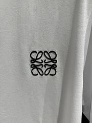 Loewe classic embroidered logo short-sleeved T-shirt black/ white - 5