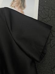 Chanel Pleated Silk and Wool Dress In Black - 5