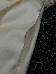 Chanel Pleated Silk and Wool Dress In Beige - 6