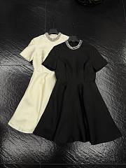 Chanel waist-cinching dress in black - 4