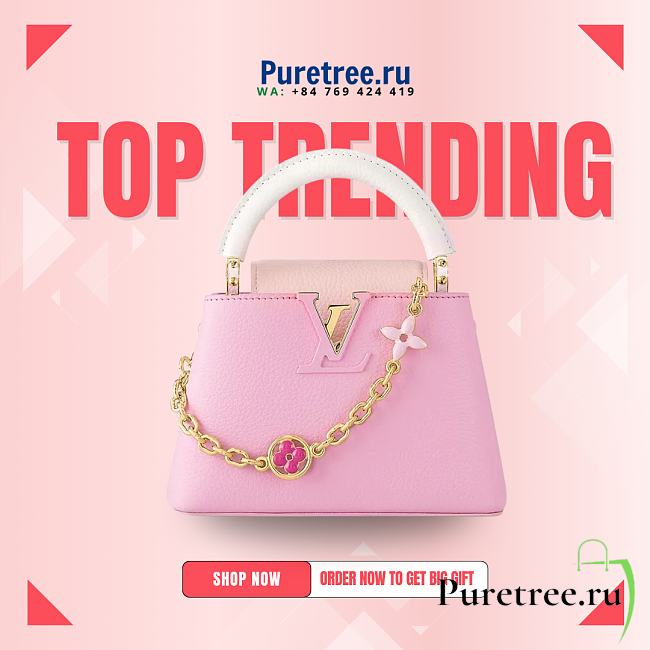 LOUIS VUITTON | Capucines Mini Bag Pink M23951 - 1