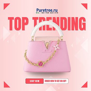 LOUIS VUITTON | Capucines Mini Bag Pink M23951
