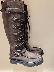 HERMES | classic boots in dark brown  - 5